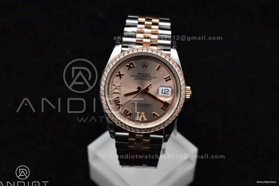 FreshLook Jubilee VS 904L Edition Roman DateJust 1:1 VSF Best SS 572 Bracelet RG 126281rbr on Dial 36 Steel 0131
